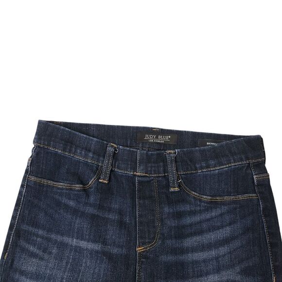 Judy Blue Jeans Womens 28 Blue Pull On Skinny Fit Elastic‎ Waist Jegging Denim - Picture 3 of 12